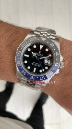 Rolex Batgirl Gmt Master II 126710BLNR Jubilee 40mm DD3285 V4 Super Clone Swiss ETA Saat VS Factory