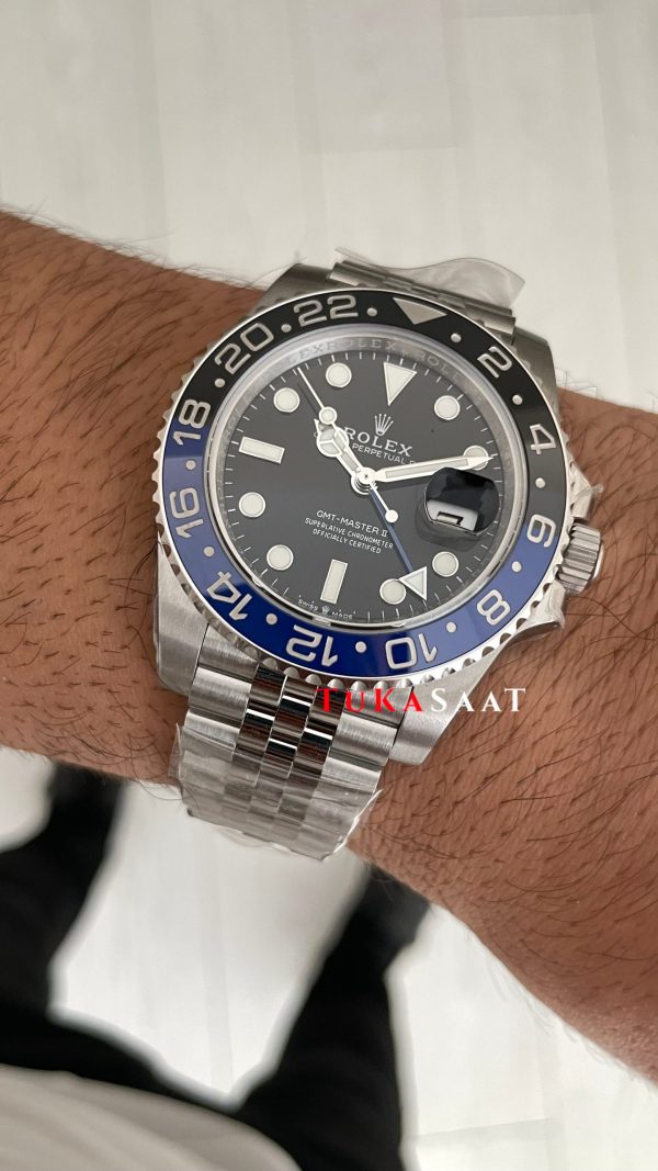Rolex Batgirl Gmt Master II 126710BLNR Jubilee 40mm DD3285 V4 Super Clone Swiss ETA Saat VS Factory