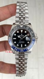 Rolex Batgirl Gmt Master II 126710BLNR Jubilee 40mm DD3285 V4 Super Klon Swiss ETA Saat AR Factory
