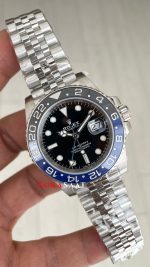 Rolex Batgirl Gmt Master II 126710BLNR Jubilee 40mm DD3285 V4 Super Klon Swiss ETA Saat AR Factory