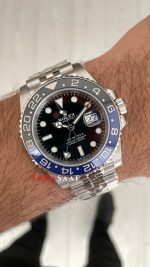 Rolex Batgirl Gmt Master II 126710BLNR Jubilee 40mm DD3285 V4 Super Klon Swiss ETA Saat AR Factory