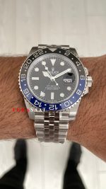 Rolex Batgirl Gmt Master II 126710BLNR Jubilee 40mm DD3285 V4 Super Klon Swiss ETA Saat AR Factory