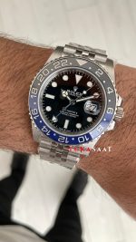 Rolex Batgirl Gmt Master II 126710BLNR Jubilee 40mm DD3285 V4 Super Klon Swiss ETA Saat AR Factory