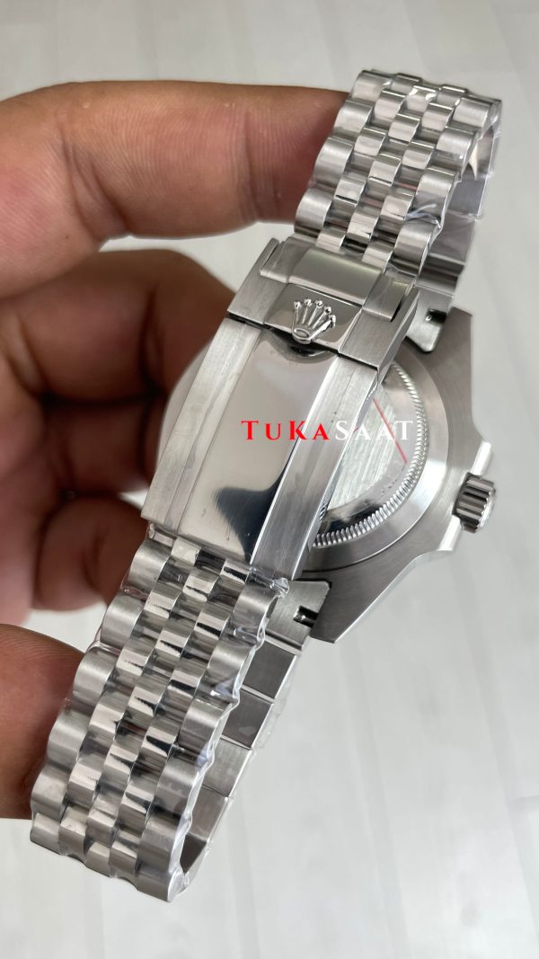 Rolex Batgirl Gmt Master II 126710BLNR Jubilee Batman 40mm Silver Replika Saat Rolex Batgirl Gmt Master II 126710BLNR Jubilee Batman 40mm Silver Replika Saat
