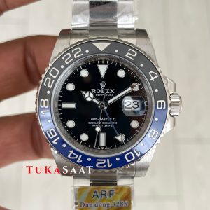 Rolex Batman Gmt Master II 126710BLNR Oyster 40mm DD3285 V4 Super Klon Swiss ETA Saat AR Factory