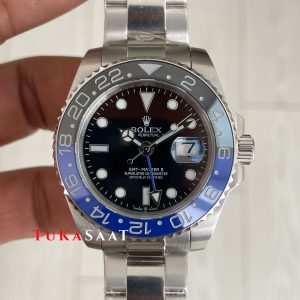 Rolex Batman Gmt Master II 126710BLNR Oyster 40mm Replika Saat