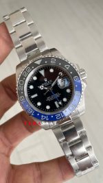 Rolex Batman Gmt Master II 126710BLNR Oyster 40mm Replika Saat