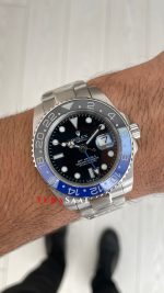 Rolex Batman Gmt Master II 126710BLNR Oyster 40mm Replika Saat