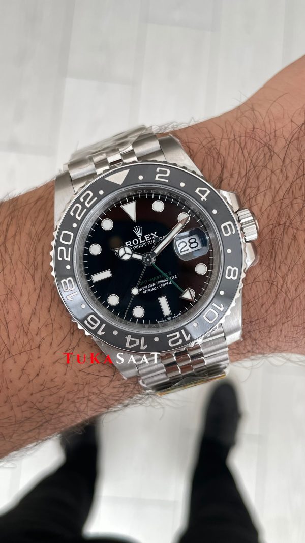 Rolex Bruce Wayne Gmt Master II 126710GRNR Jubilee 40mm DD3285 V4 Super Klon Swiss ETA Saat AR Factory