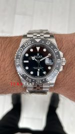 Rolex Bruce Wayne Gmt Master II 126710GRNR Jubilee 40mm DD3285 V4 Super Klon Swiss ETA Saat AR Factory