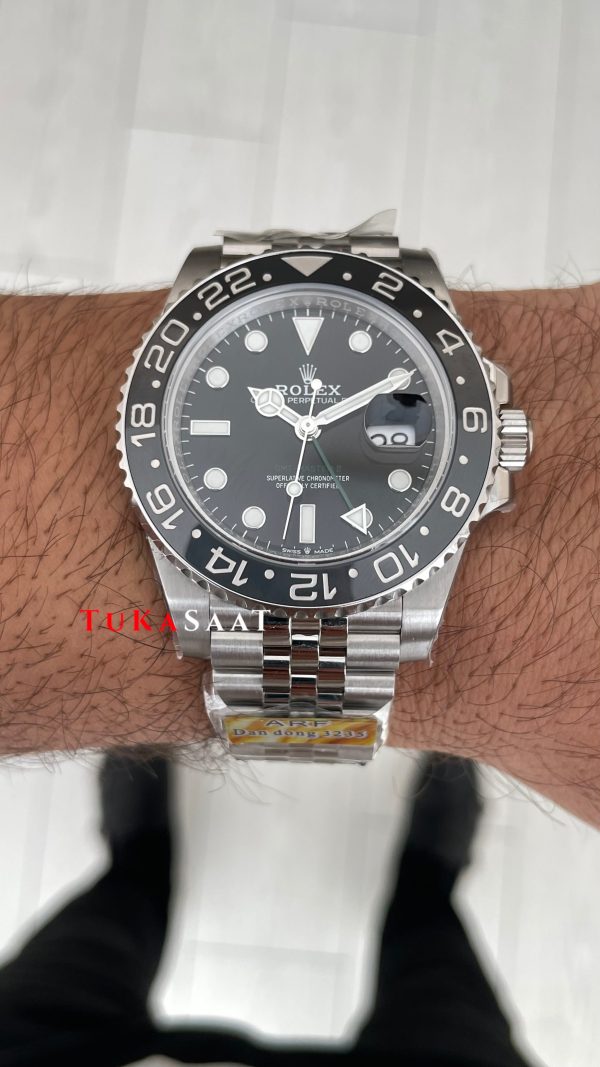 Rolex Bruce Wayne Gmt Master II 126710GRNR Jubilee 40mm DD3285 V4 Super Klon Swiss ETA Saat AR Factory