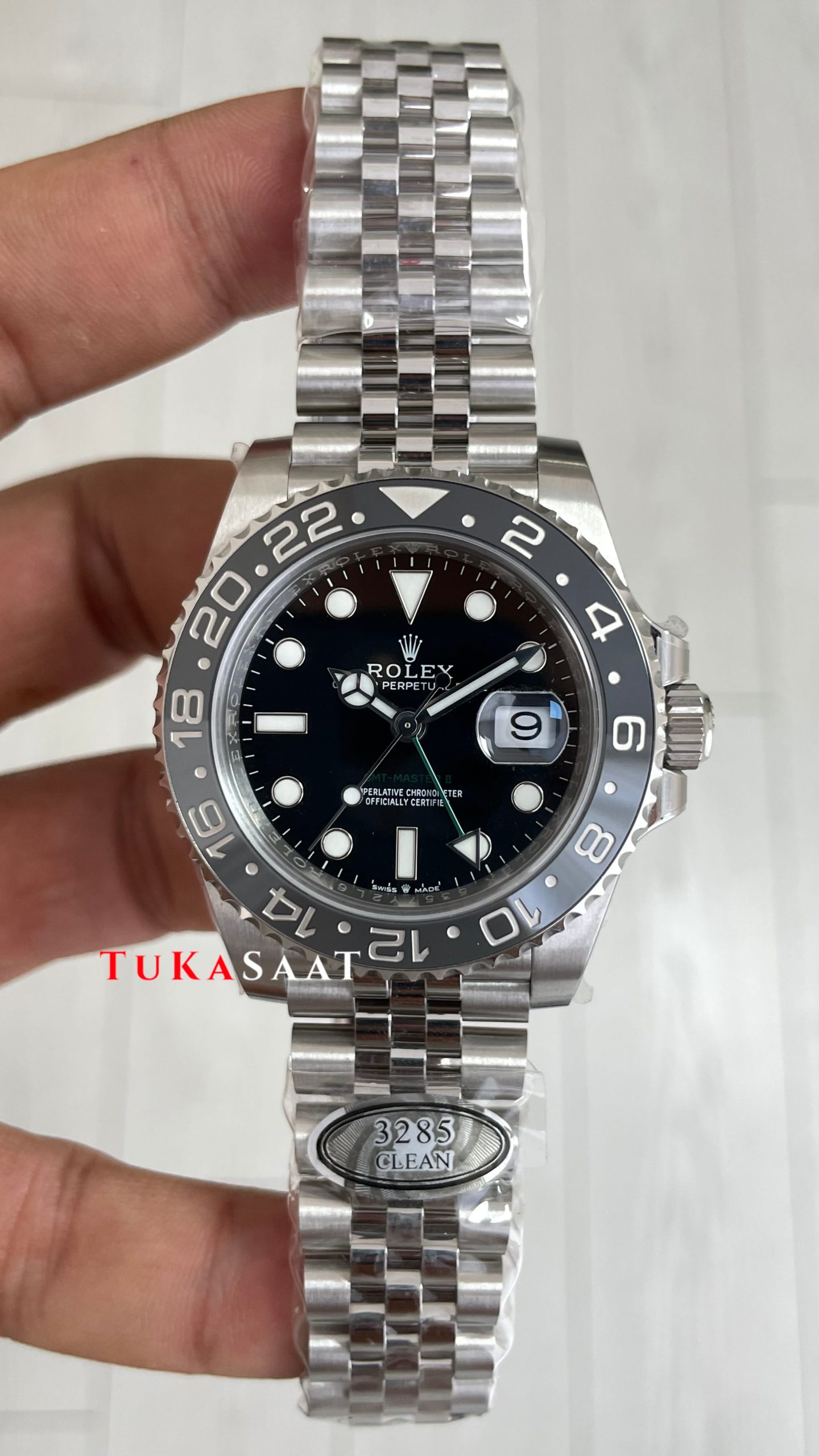 Rolex Bruce Wayne Gmt Master II 126710GRNR Jubilee 40mm DD3285 V4 Swiss ETA Saat Clean Factory Rolex Bruce Wayne Gmt Master II 126710GRNR Jubilee 40mm DD3285 V4 Swiss ETA Saat Clean Factory