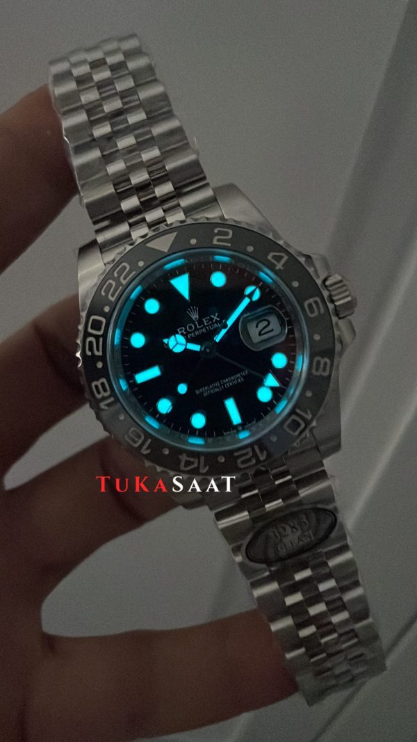 Rolex Bruce Wayne Gmt Master II 126710GRNR Jubilee 40mm DD3285 V4 Swiss ETA Saat Clean Factory Rolex Bruce Wayne Gmt Master II 126710GRNR Jubilee 40mm DD3285 V4 Swiss ETA Saat Clean Factory