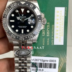 Rolex Bruce Wayne Gmt Master II 126710GRNR Jubilee 40mm DD3285 V4 Swiss ETA Saat Clean Factory