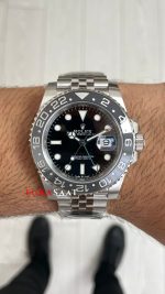 Rolex Bruce Wayne Gmt Master II 126710GRNR Jubilee 40mm DD3285 V4 Swiss ETA Saat Clean Factory