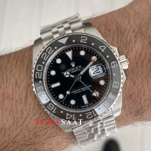 Rolex Bruce Wayne Gmt Master II 126710GRNR Jubilee 40mm Replika Saat