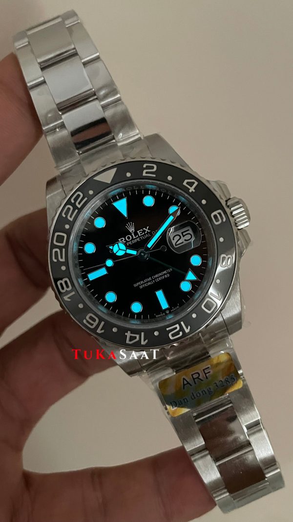Rolex Bruce Wayne Gmt Master II 126710GRNR Oyster 40mm DD3285 V4 Super Klon Swiss ETA Saat AR Factory