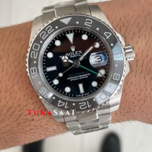 Rolex Bruce Wayne Gmt Master II 126710GRNR Oyster 40mm Replika Saat