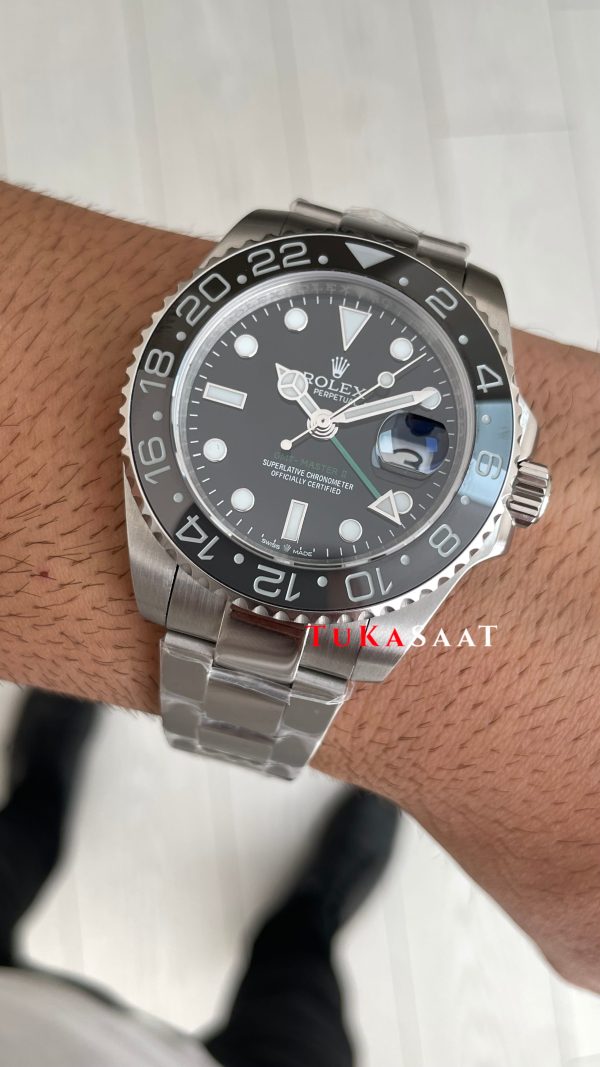 Rolex Bruce Wayne Gmt Master II 126710GRNR Oyster 40mm Replika Saat Rolex Bruce Wayne Gmt Master II 126710GRNR Oyster 40mm Replika Saat