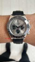 Rolex Cosmograph Daytona Ghost 126519LN Oysterflex Gri Kadran 40mm Replika Saat