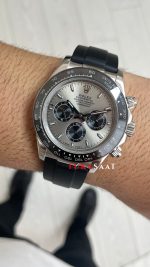 Rolex Cosmograph Daytona Ghost 126519LN Oysterflex Gri Kadran 40mm Replika Saat