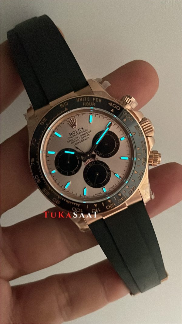 Rolex Cosmograph Daytona Sundust 126515LN Oysterflex 40mm 4131 Super Clone Swiss Eta Saat QF Factory Rolex Cosmograph Daytona Sundust 126515LN Oysterflex 40mm 4131 Super Clone Swiss Eta Saat QF Factory