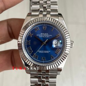 Rolex Datejust Azzuro Blue 126334 Jubilee Mavi Kadran 41mm Replika Saat