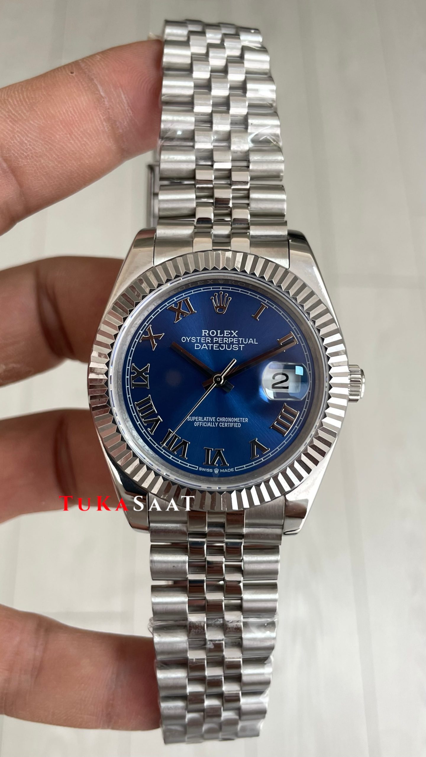 Rolex Datejust Azzuro Blue 126334 Jubilee Mavi Kadran 41mm Replika Saat Rolex Datejust Azzuro Blue 126334 Jubilee Mavi Kadran 41mm Replika Saat
