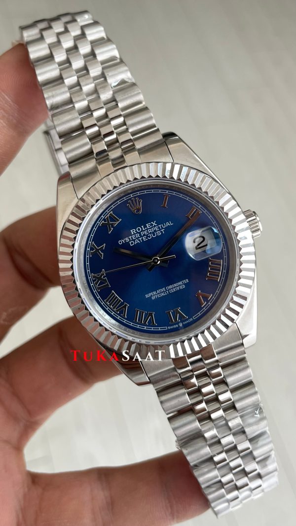 Rolex Datejust Azzuro Blue 126334 Jubilee Mavi Kadran 41mm Replika Saat Rolex Datejust Azzuro Blue 126334 Jubilee Mavi Kadran 41mm Replika Saat