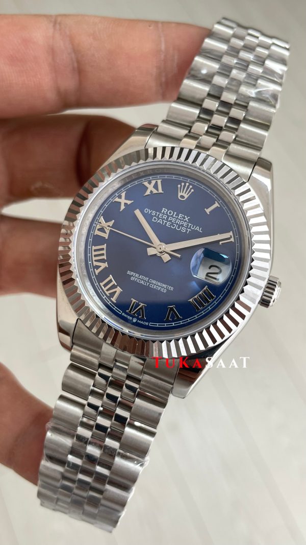 Rolex Datejust Azzuro Blue 126334 Jubilee Mavi Kadran 41mm Replika Saat Rolex Datejust Azzuro Blue 126334 Jubilee Mavi Kadran 41mm Replika Saat