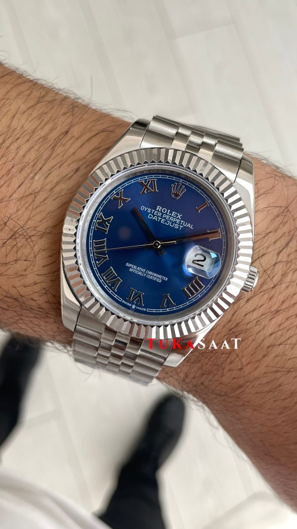 Rolex Datejust Azzuro Blue 126334 Jubilee Mavi Kadran 41mm Replika Saat Rolex Datejust Azzuro Blue 126334 Jubilee Mavi Kadran 41mm Replika Saat