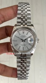 Rolex Datejust Beyaz 126334 Jubilee 41mm Replika Saat