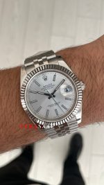 Rolex Datejust Beyaz 126334 Jubilee 41mm Replika Saat