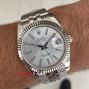 Rolex Datejust Beyaz 126334 Jubilee 41mm Replika Saat