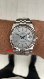 Rolex Datejust Beyaz 126334 Jubilee 41mm Replika Saat