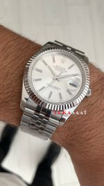 Rolex Datejust Beyaz 126334 Jubilee 41mm Replika Saat
