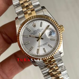 Rolex Datejust Beyaz Kadran 126233 Jubilee Two Tone Gold 36mm Kadın Kol Saati