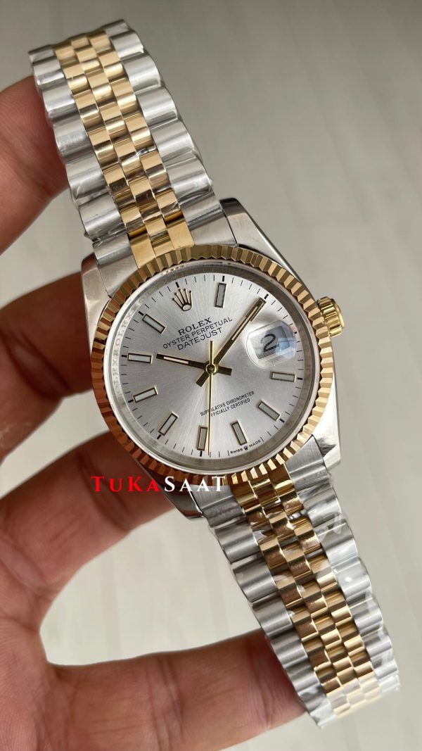 Rolex Datejust Beyaz Kadran 126233 Jubilee Two Tone Gold 36mm Kadın Kol Saati Rolex Datejust Beyaz Kadran 126233 Jubilee Two Tone Gold 36mm Kadın Kol Saati
