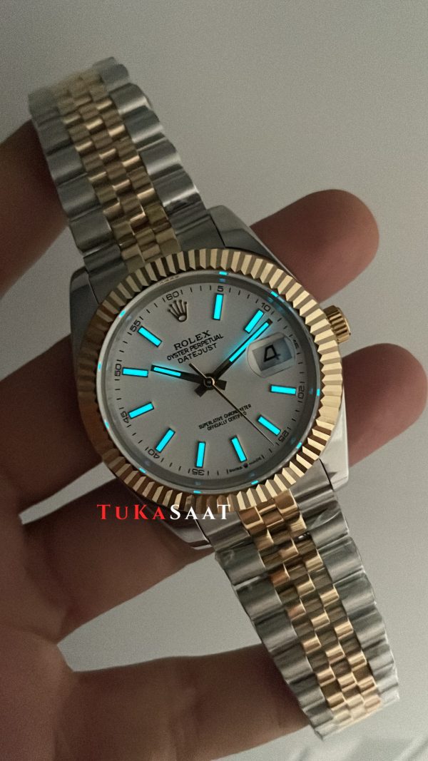 Rolex Datejust Beyaz Kadran 126333 Jubilee Two Tone Gold 41mm Replika Saat Rolex Datejust Beyaz Kadran 126333 Jubilee Two Tone Gold 41mm Replika Saat