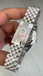 Rolex Datejust Taşlı Beyaz Kadın Saati 126233 Mother of Pearl Diamond White Dial Two Tone 36 mm Jubilee Replika Saat