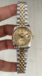 Rolex Datejust Champagne Diamond Dial 278273 Jubilee 31mm Lady Two Tone Gold Kadın Saati