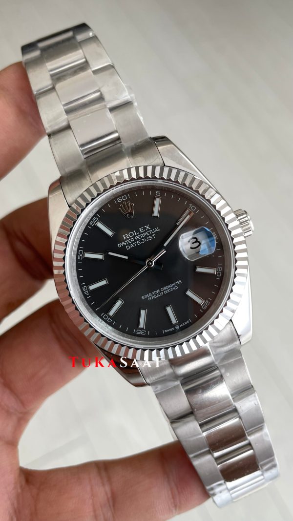 Rolex Datejust Gri Kadran 126334 Oyster Rhodium Grey 41mm Replika Saat Rolex Datejust Gri Kadran 126334 Oyster Rhodium Grey 41mm Replika Saat
