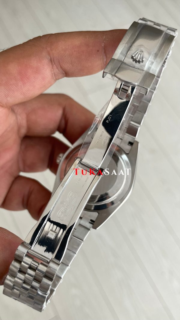 Rolex Datejust Gri Taşlı 126334 Rhodium Diamond Jubilee 41mm Replika Saat