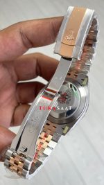 Rolex Datejust Jubilee 126331 Rosegold Two Tone Siyah Kadran 41mm 3235 Super Clone Swiss ETA Clean Factory