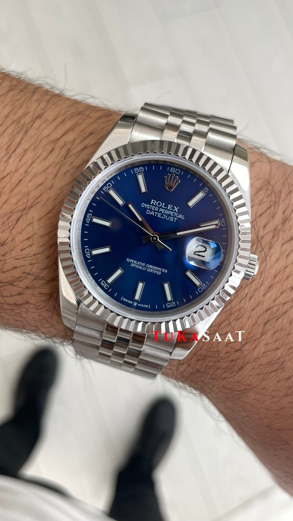 Rolex Datejust Mavi 126334 Jubilee Blue 41mm Replika Saat Rolex Datejust Mavi 126334 Jubilee Blue 41mm Replika Saat