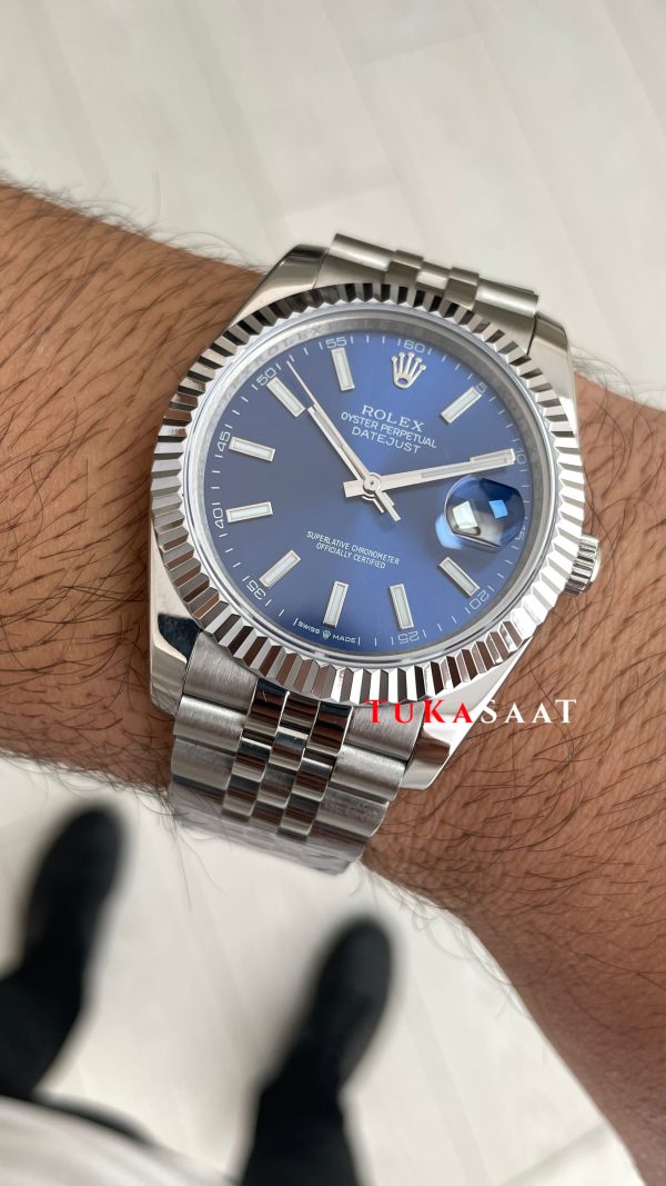Rolex Datejust Mavi 126334 Jubilee Blue 41mm Replika Saat Rolex Datejust Mavi 126334 Jubilee Blue 41mm Replika Saat