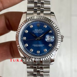 Rolex Datejust Mavi Taşlı 126334 Blue Diamond Jubilee 41mm Replika Saat