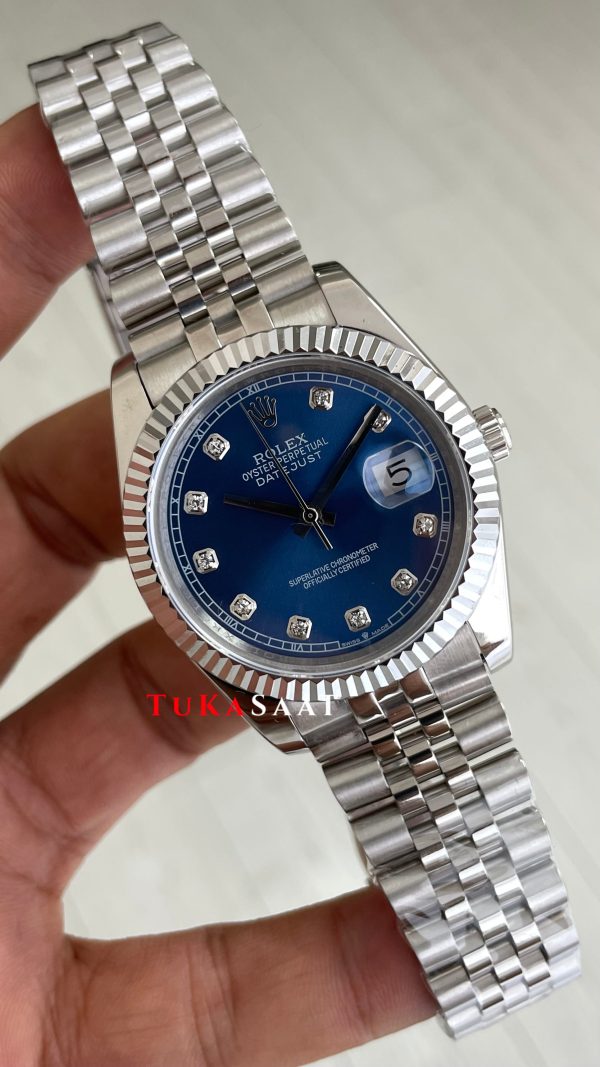 Rolex Datejust Mavi Taşlı 126334 Blue Diamond Jubilee 41mm Replika Saat Rolex Datejust Mavi Taşlı 126334 Blue Diamond Jubilee 41mm Replika Saat