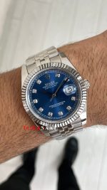 Rolex Datejust Mavi Taşlı 126334 Blue Diamond Jubilee 41mm Replika Saat