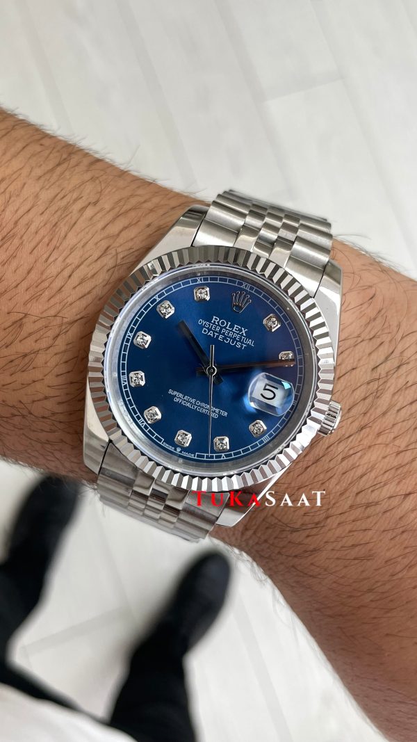 Rolex Datejust Mavi Taşlı 126334 Blue Diamond Jubilee 41mm Replika Saat Rolex Datejust Mavi Taşlı 126334 Blue Diamond Jubilee 41mm Replika Saat